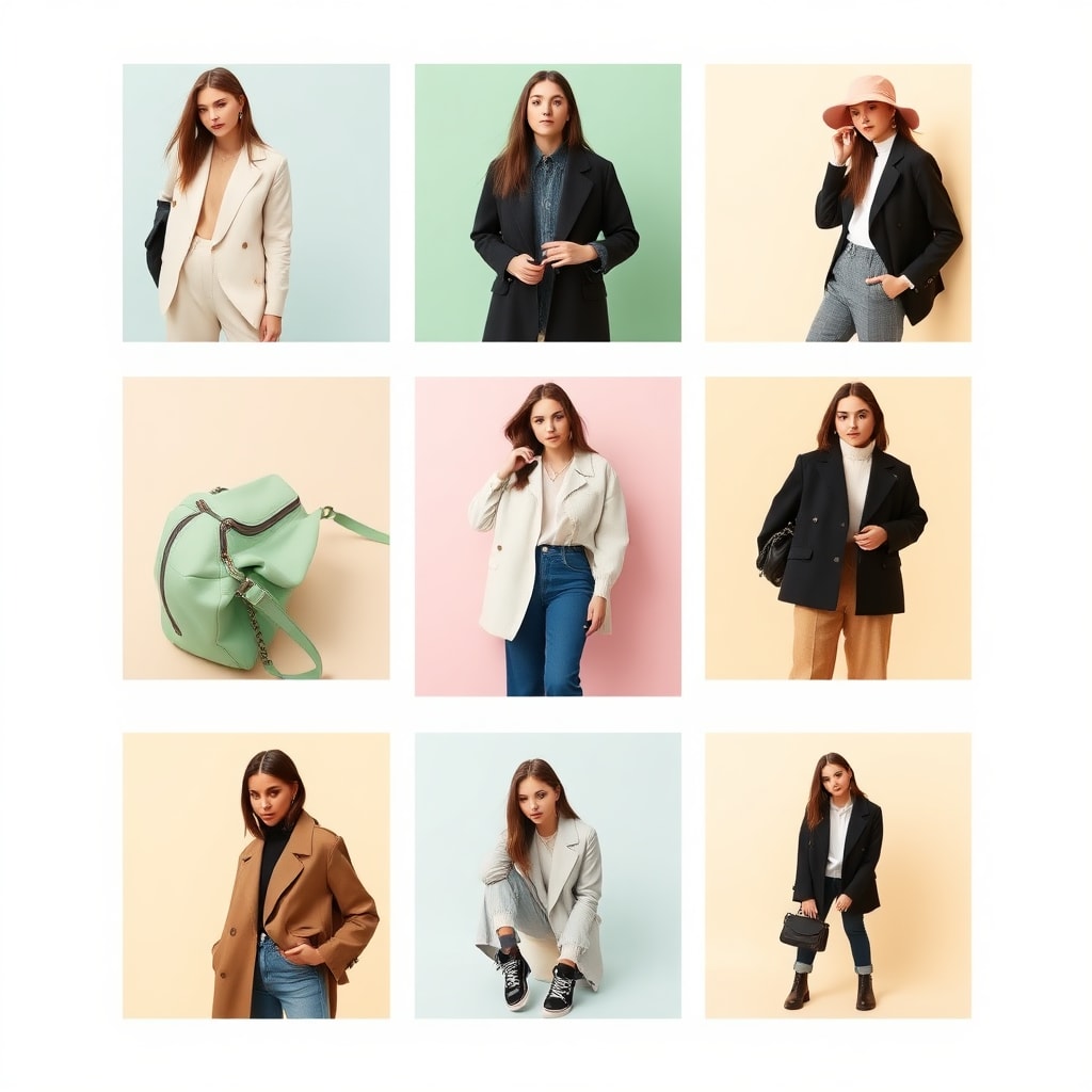 3x3 Grid Fashion Example